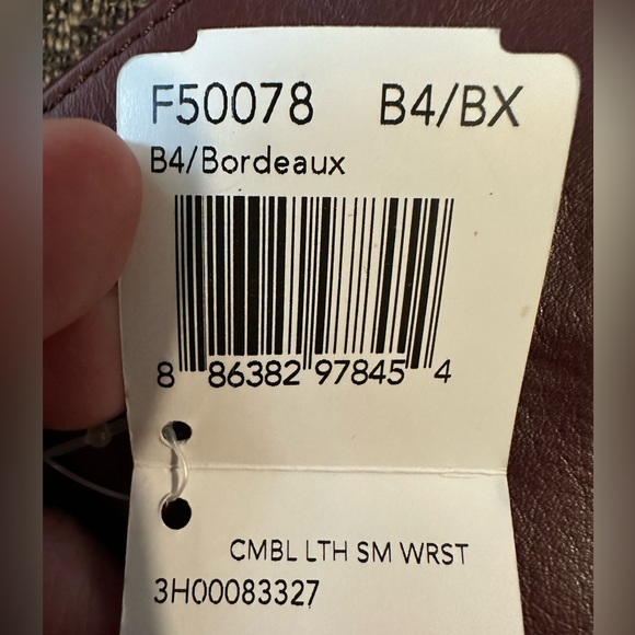 Coach classic leather wristlet purse in Boudreaux - Picture 8 of 9